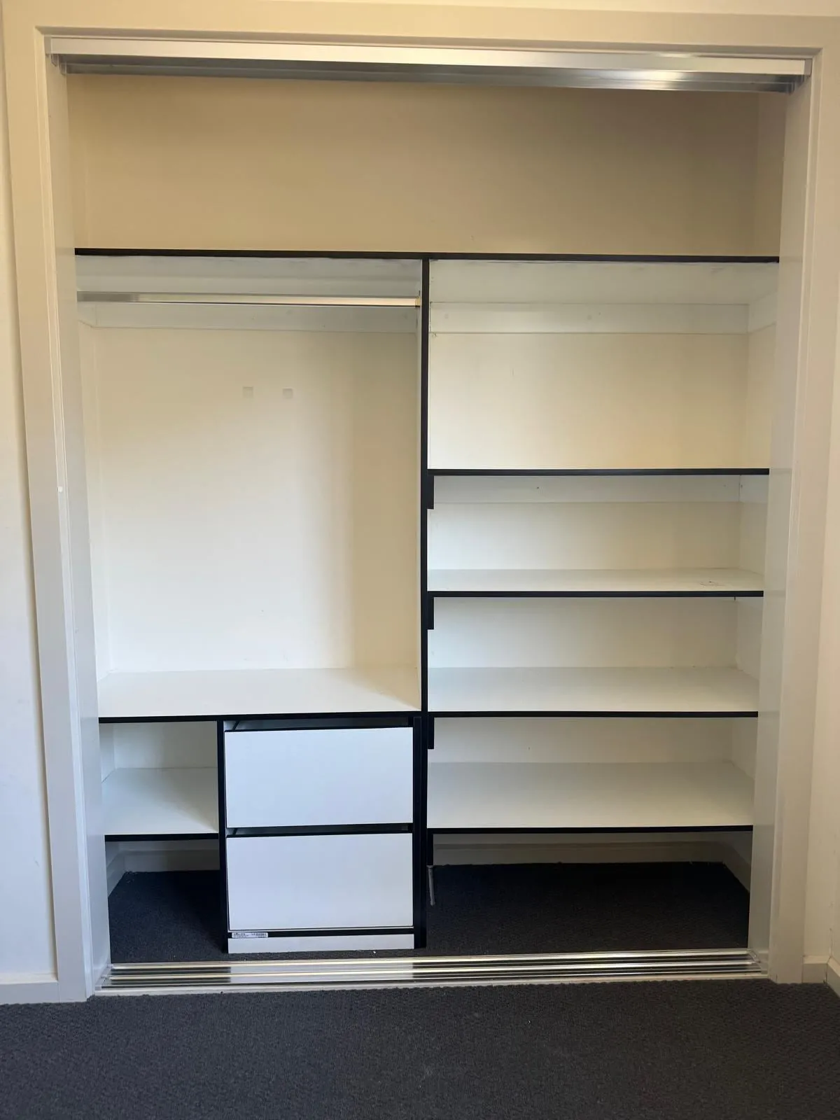 White Built-in Robe
